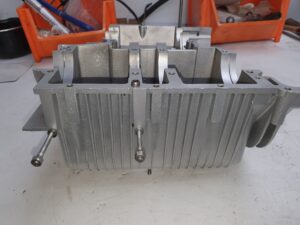 Laverda 750 SF1 lower crankcase after blasting